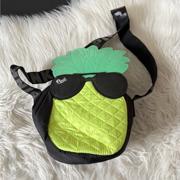 PINK Victoria's Secret Handbags - PINK Victoria's Secret Pineapple Mini Crossbody in Lime and Mint